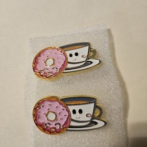 Cute Coffee and Donut Pins